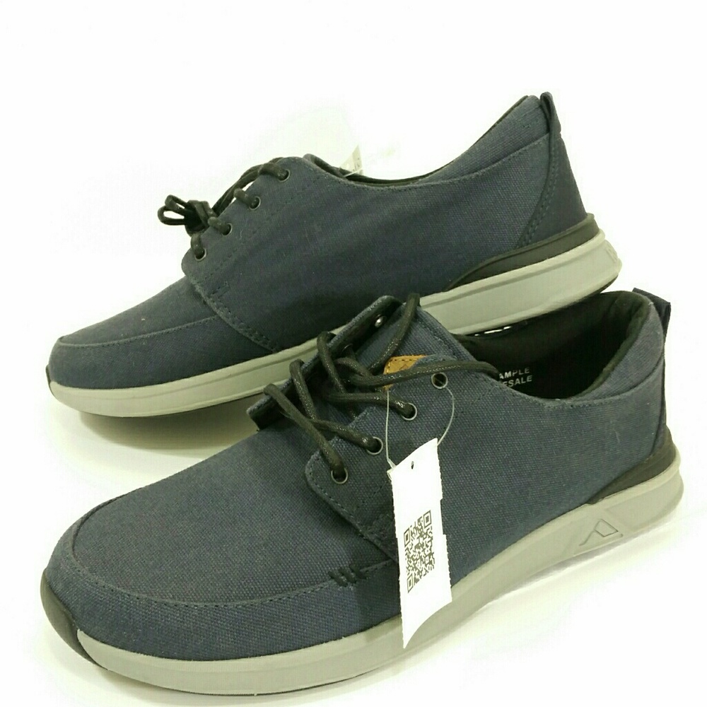 REEF Rover Low Canvas New Blue Sneakers sz 9 NWT - Picture 6 of 8